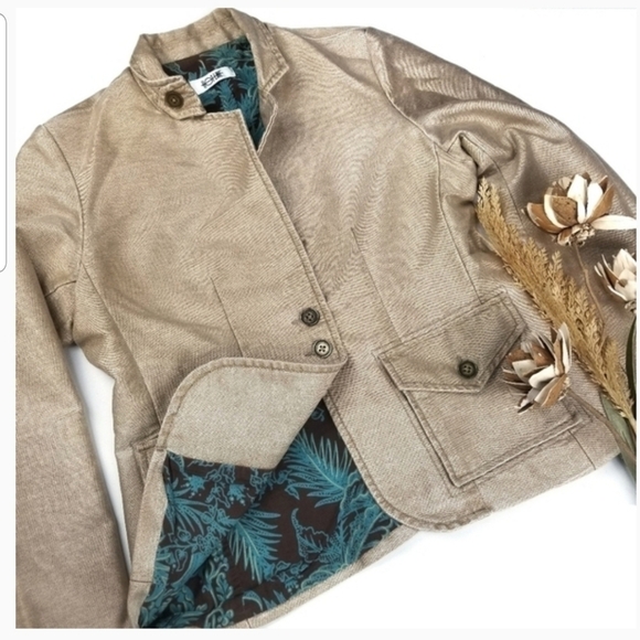 Hotline  Lady Chaqueta Diesel Blazer Camel Lg - Picture 6 of 8